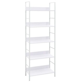 Estantería 5 niveles madera ingeniería blanco 60x27,6x158,5 cm en Librerías y estanterías | Comprar online en Foru.es
