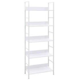 Estantería 5 niveles madera ingeniería blanco 60x27,6x158,5 cm en Librerías y estanterías | Comprar online en Foru.es
