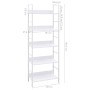 Estantería 5 niveles madera ingeniería blanco 60x27,6x158,5 cm en Librerías y estanterías | Comprar online en Foru.es