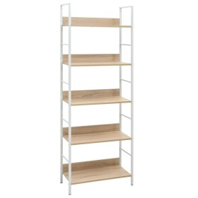 Estantería de 5 niveles madera ingeniería roble 60x27,6x158,5cm en Librerías y estanterías | Comprar online en Foru.es