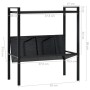 Estantería de 2 niveles madera de ingeniería negro 52x28x59 cm en Librerías y estanterías | Comprar online en Foru.es