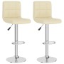 Taburetes de cocina 2 unidades de tela color crema en Taburetes de cocina | Comprar online en Foru.es