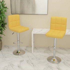 Taburetes de cocina 2 unidades tela amarillo mostaza en Taburetes de cocina | Comprar online en Foru.es