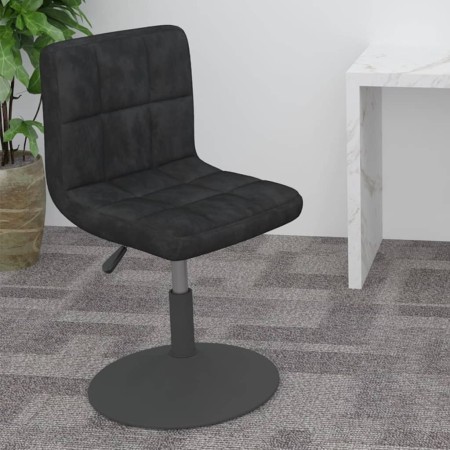 Taburete de cocina giratorio de terciopelo negro en Taburetes de cocina | Comprar online en Foru.es