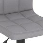 Taburete de cocina de tela gris claro en Taburetes de cocina | Comprar online en Foru.es