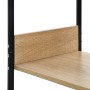 Estantería pequeña de madera negro y roble 33,5x39,6x79,7 cm en Librerías y estanterías | Comprar online en Foru.es