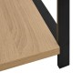 Estantería pequeña de madera negro y roble 33,5x39,6x79,7 cm en Librerías y estanterías | Comprar online en Foru.es