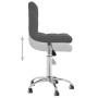 Silla de oficina giratoria tela gris oscuro en Sillas de oficina | Comprar online en Foru.es