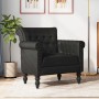 Sillón de cuero auténtico de cabra negro en Sillones | Comprar online en Foru.es