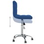 Silla de oficina giratoria de tela azul en Sillas de oficina | Comprar online en Foru.es