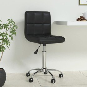 Silla de oficina giratoria de cuero sintético negro en Sillas de oficina | Comprar online en Foru.es