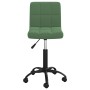 Silla de oficina giratoria de terciopelo verde oscuro en Sillas de oficina | Comprar online en Foru.es