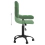 Silla de oficina giratoria de terciopelo verde oscuro en Sillas de oficina | Comprar online en Foru.es