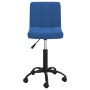 Silla de oficina giratoria de terciopelo azul en Sillas de oficina | Comprar online en Foru.es