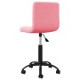 Silla de oficina giratoria de terciopelo rosa en Sillas de oficina | Comprar online en Foru.es