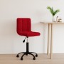 Silla de oficina giratoria de terciopelo rojo tinto en Sillas de oficina | Comprar online en Foru.es
