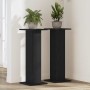 Soporte de plantas 2 pcs Roble Negro 30 x 30 x 80 cm en Soportes para macetas | Comprar online en Foru.es