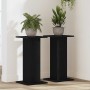 Soporte de plantas 2 pcs Roble Negro 30 x 30 x 60 cm en Armarios roperos | Comprar online en Foru.es