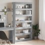 Librería Gris Sonoma 100 x 30 x 198 cm Madera de ingeniería en Soportes para macetas | Comprar online en Foru.es