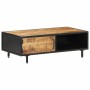Mesa de centro de madera de mango rugosa 105x50x35 cm en Mesas de centro | Comprar online en Foru.es