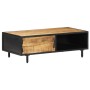 Mesa de centro de madera de mango rugosa 105x50x35 cm en Mesas de centro | Comprar online en Foru.es