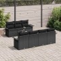 Conjunto de sofá de jardín 8 pcs Negro ratán sintético en Sofás de exterior | Comprar online en Foru.es