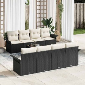 Conjunto de sofá de jardín 9 pcs Negro Poliratán en Sofás de exterior | Comprar online en Foru.es