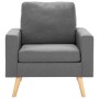 Sillón de tela gris claro en Sillones | Comprar online en Foru.es