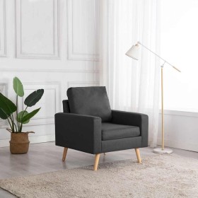 Sillón de tela gris oscuro en Sillones | Comprar online en Foru.es