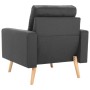 Sillón de tela gris oscuro en Sillones | Comprar online en Foru.es
