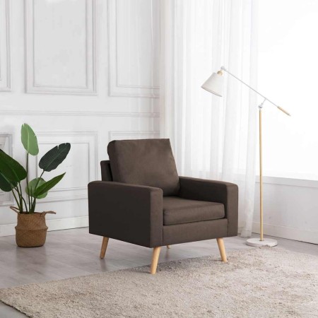 Sillón de tela marrón en Sillones | Comprar online en Foru.es