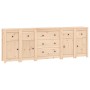 Aparador de madera maciza de pino 230x35x80 cm de vidaXL, Aparadores - Ref: Foro24-3114094, Precio: 337,24 €, Descuento: %