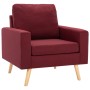 Sillón de tela color vino tinto en Sillones | Comprar online en Foru.es