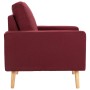 Sillón de tela color vino tinto en Sillones | Comprar online en Foru.es