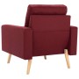 Sillón de tela color vino tinto en Sillones | Comprar online en Foru.es