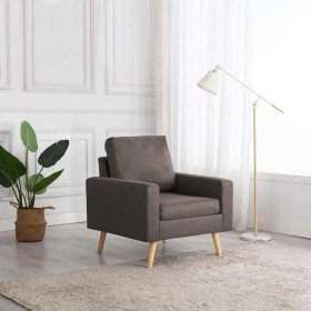 Sillón de tela gris taupe en Sillones | Comprar online en Foru.es