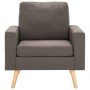 Sillón de tela gris taupe en Sillones | Comprar online en Foru.es