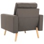 Sillón de tela gris taupe en Sillones | Comprar online en Foru.es