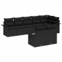 Conjunto de sofá de jardín 8 pcs Negro ratán sintético en Sofás de exterior | Comprar online en Foru.es