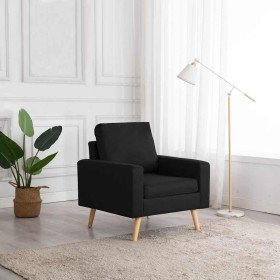 Sillón de tela negro en Sillones | Comprar online en Foru.es