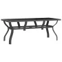 Juego de comedor de jardín 7 piezas con cojines gris y negro de vidaXL, Conjuntos de jardín - Ref: Foro24-3102924, Precio: 35...