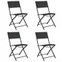 Juego de comedor para jardín 5 piezas con cojines gris y negro de vidaXL, Conjuntos de jardín - Ref: Foro24-3102923, Precio: ...