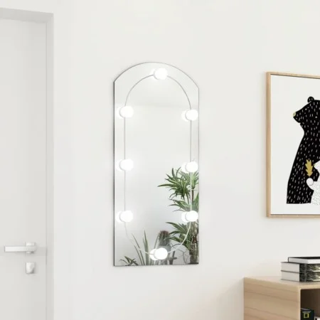 Spiegel mit LED-Lichtern, Glasbogen, 90x45 cm. von vidaXL, Spiegel - Ref: Foro24-3102978, Preis: 51,97 €, Rabatt: %