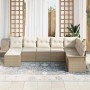 Conjunto de sofá de jardín 8 pcs Beige ratán sintético en Sofás de exterior | Comprar online en Foru.es