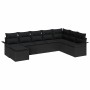 Conjunto de sofá de jardín 8 pcs Negro ratán sintético en Sofás de exterior | Comprar online en Foru.es