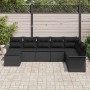 Conjunto de sofá de jardín 8 pcs Negro ratán sintético en Sofás de exterior | Comprar online en Foru.es