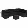 Conjunto de sofá de jardín 9 pcs Negro ratán sintético en Sofás de exterior | Comprar online en Foru.es