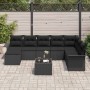 Conjunto de sofá de jardín 9 pcs Negro ratán sintético en Sofás de exterior | Comprar online en Foru.es