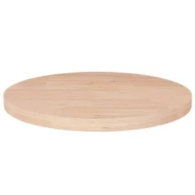Round untreated oak wood table surface Ø50x2.5cm by vidaXL, Table tops - Ref: Foro24-342902, Price: 71,14 €, Discount: %