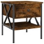 Mesita de noche madera de ingeniería roble ahumado 40x42x45 cm de vidaXL, Mesitas de noche - Ref: Foro24-825957, Precio: 49,9...